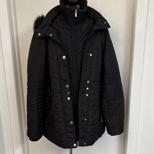 Women's Black Quilted Jacket